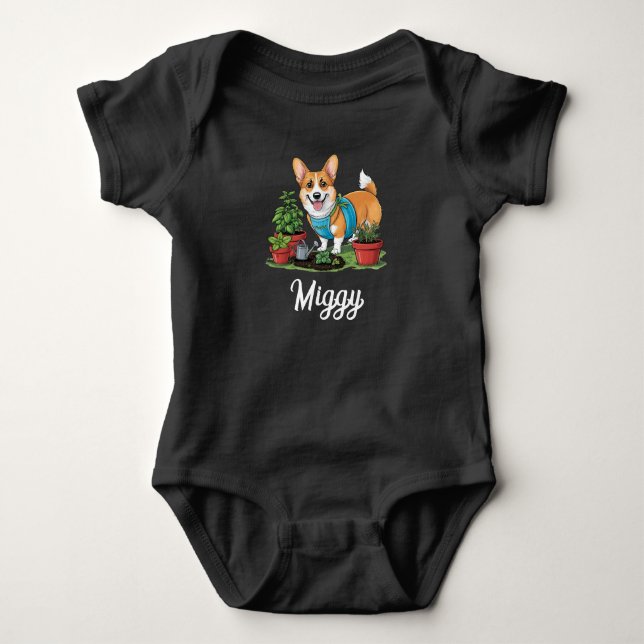 Niedlicher Hund Baby Strampler (Vorderseite)