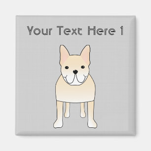 Niedlicher Hund. Blasse französische Magnet