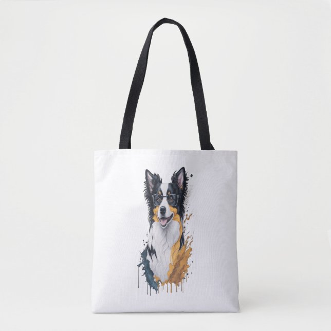 Niedlicher Hund Border Collie (Vorderseite)
