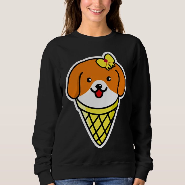 Niedlicher Hund Corgi Haustier Sweatshirt (Vorderseite)