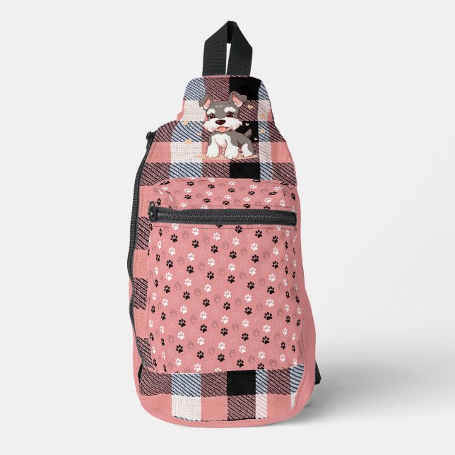 Niedlicher Hund Crossbody Bag (Vorderseite)