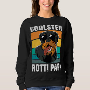 Niedlicher Hund Daddy Vintag Rottweiler Dog Traine Sweatshirt