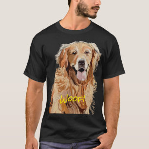 Niedlicher Hund Dreamy Golden Retriever T-Shirt