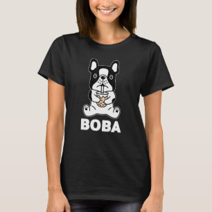 Niedlicher Hund Französischer Bulldog trinken Blas T-Shirt