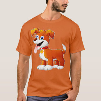 Niedlicher Hund Funny Animals Kinderdesign T-Shirt