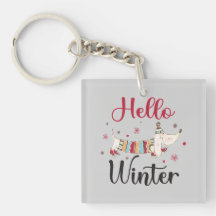 Niedlicher Hund Hallo Winter