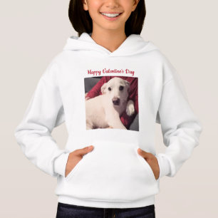 Niedlicher Hund Happy Valentines Day Kinder Hoodie