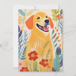 Niedlicher Hund im Garten