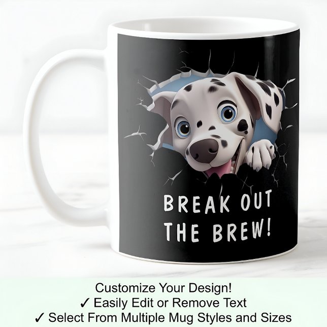 Niedlicher Hund in einer Tasse! Neuheit für Hunde  Kaffeetasse (Von Creator hochgeladen)