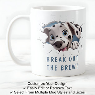 Niedlicher Hund in einer Tasse! Neuheit für Hunde  Kaffeetasse