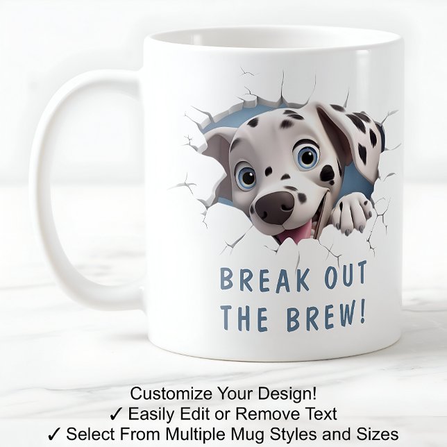 Niedlicher Hund in einer Tasse! Neuheit für Hunde  Kaffeetasse (Von Creator hochgeladen)