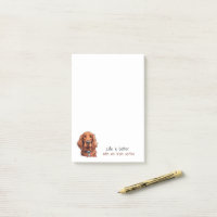 Niedlicher Hund Irish Setter Life is Better