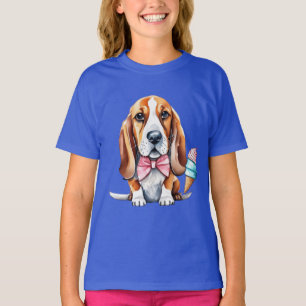Niedlicher Hund isst Eis T-Shirt