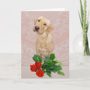 Niedlicher Hund Jahrestag Karte