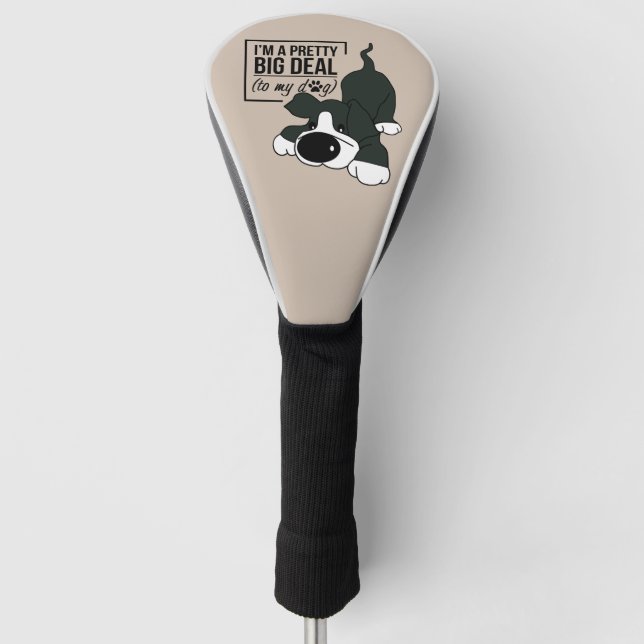 Niedlicher Hund je Golf Headcover (Vorderseite)