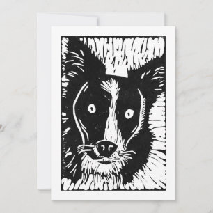 Niedlicher Hund je Mitteilungskarte