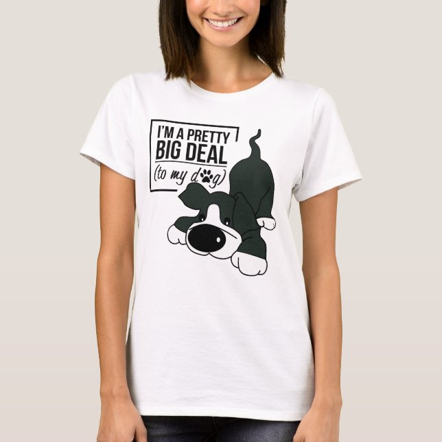 Niedlicher Hund je T-Shirt (Vorderseite)