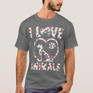 Niedlicher Hund Katze Mutter Tier Lover witzig T-Shirt