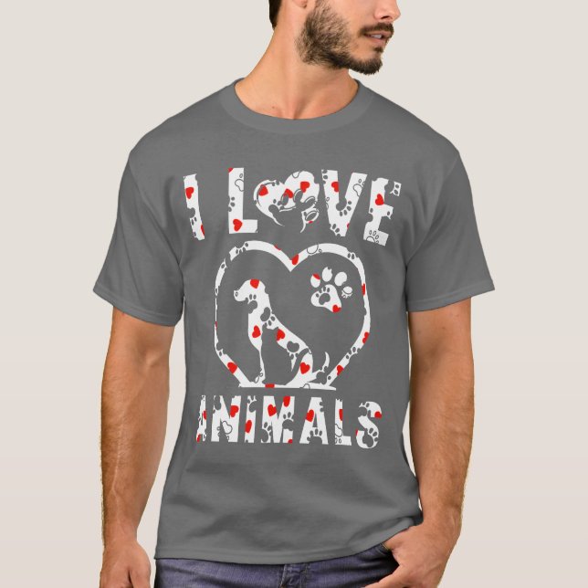 Niedlicher Hund Katze Mutter Tier Lover witzig T-Shirt (Vorderseite)