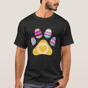 Niedlicher Hund Katze Paw Ostereier Mädchen Frauen T-Shirt