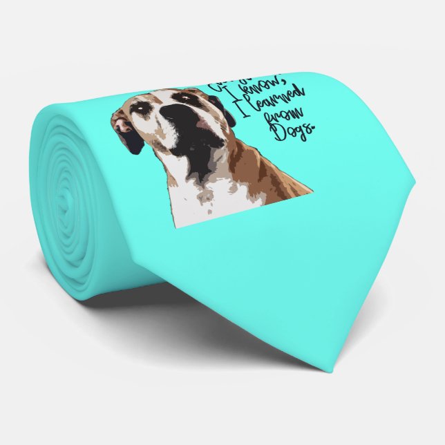 niedlicher Hund Krawatte (Gerollt)