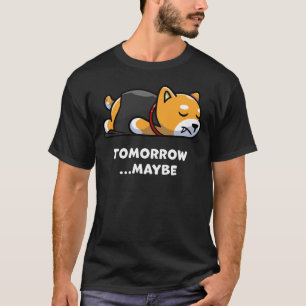Niedlicher Hund Lazy Vampire Halloween vielleicht T-Shirt