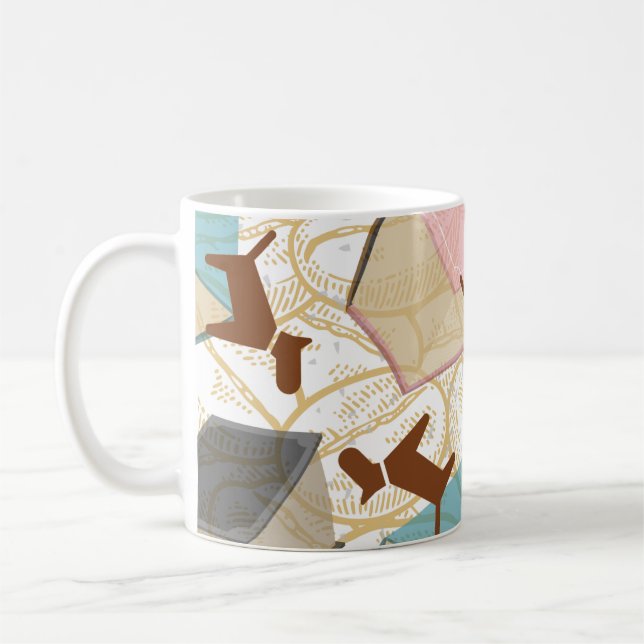 Niedlicher Hund Lover Buch Lover Kaffeetasse (Links)