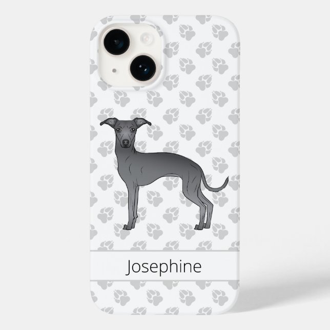 Niedlicher Hund mit Individuelle Name Case-Mate iPhone Hülle (Rückseite)