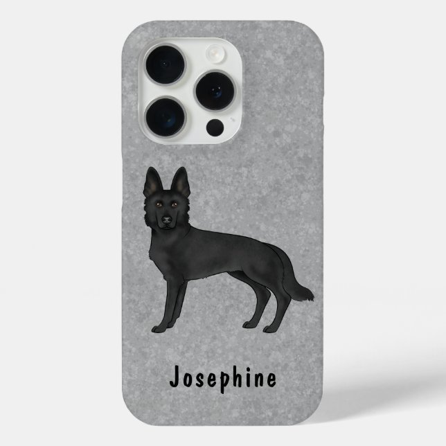 Niedlicher Hund mit Individuelle Name Case-Mate iPhone Hülle (Rückseite)