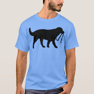 Niedlicher Hund mit Leine T-Shirt