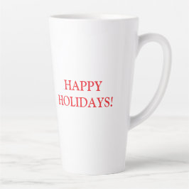 Niedlicher Hund mit Weihnachtsmannmütze Sitzen und Milchtasse