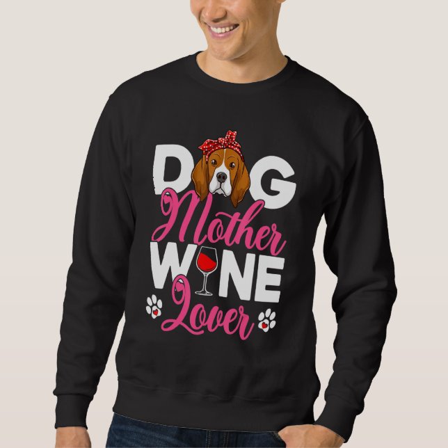 Niedlicher Hund Mutter Beagle Muttertag Sweatshirt (Vorderseite)