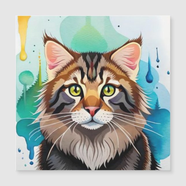 Niedlicher Hund nah Magnetkarte (Vorderseite)