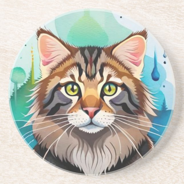 Niedlicher Hund nah Mini-Zwischenablage Getränkeuntersetzer (Vorne)