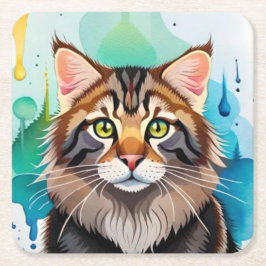 Niedlicher Hund nah Mini-Zwischenablage Rechteckiger Pappuntersetzer