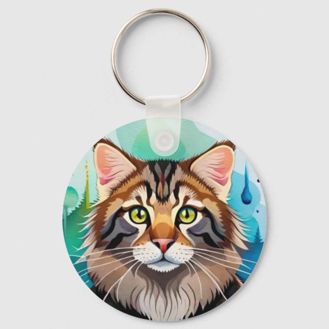 Niedlicher Hund nah Mini-Zwischenablage Schlüsselanhänger (Vorderseite)