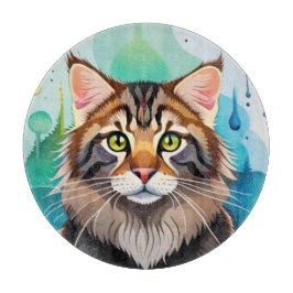 Niedlicher Hund nah Mini-Zwischenablage Schneidebrett