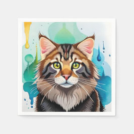 Niedlicher Hund nah Mini-Zwischenablage Serviette