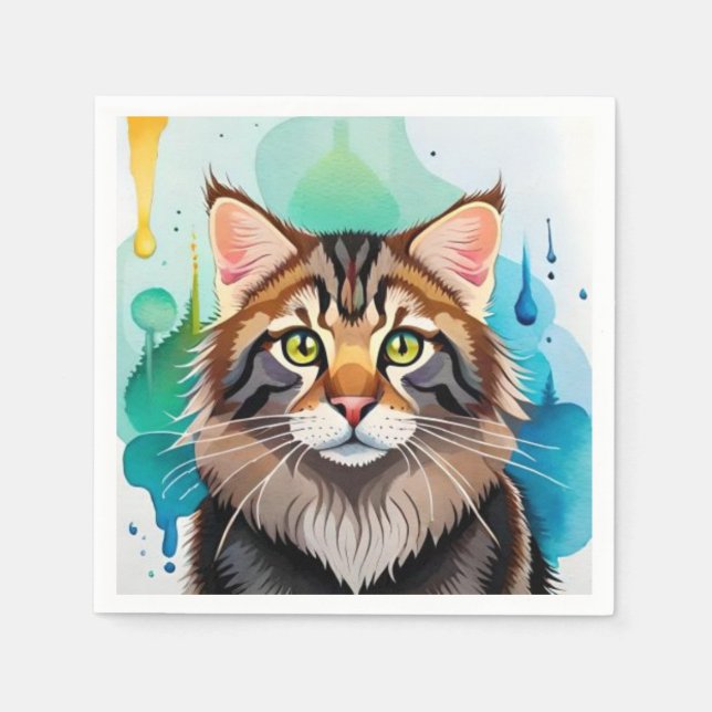 Niedlicher Hund nah Mini-Zwischenablage Serviette (Vorderseite)