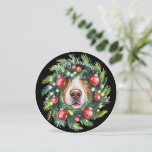 Niedlicher Hund Nase Weihnachtsschaden Hund Mama H Feiertagskarte