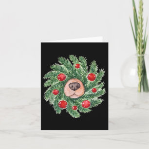 Niedlicher Hund Nase Weihnachtsschrei Golden Retri Karte