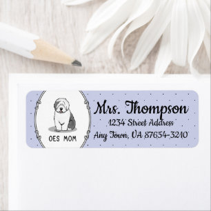 Niedlicher Hund OES Mama Alte Englische Schafhunde