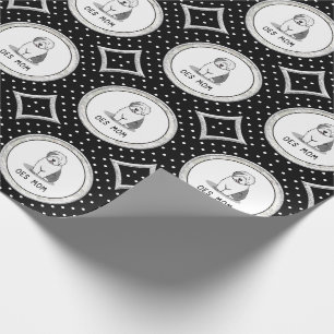 Niedlicher Hund OES Mama Alte Englische Schafhunde Geschenkpapier