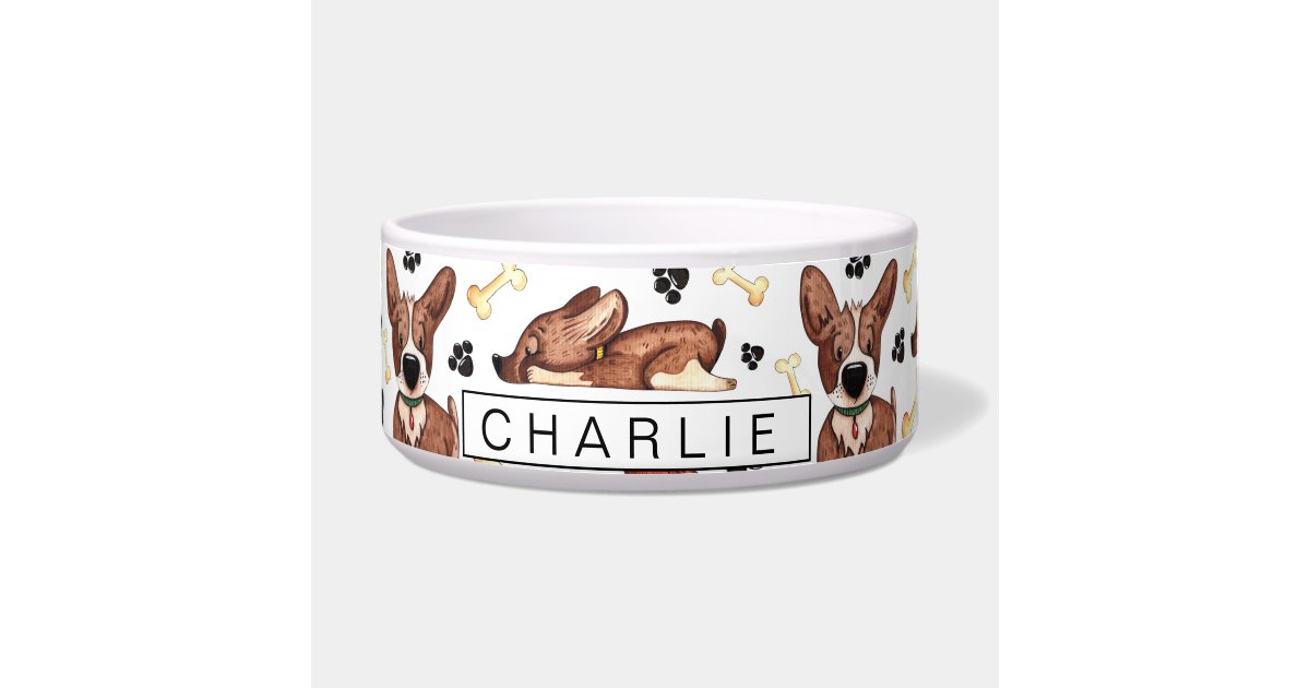 Niedlicher Hund Personalisierter Hund Napf Zazzle.at