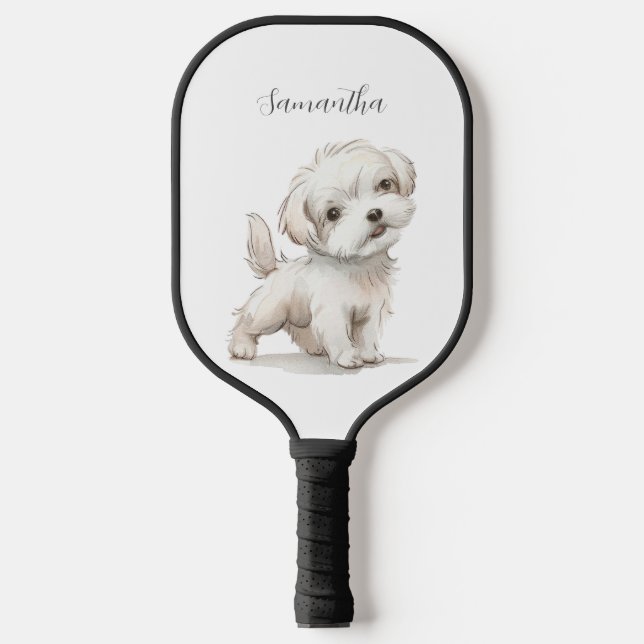 Niedlicher Hund Pickleball Schläger (Vorderseite)