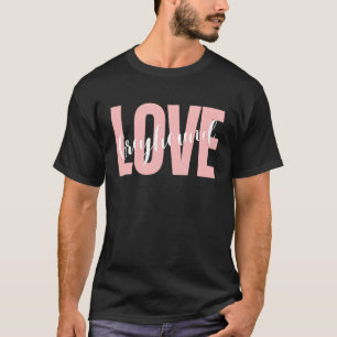 Niedlicher Hund präsentiert Welpenherz Greyhound L T-Shirt