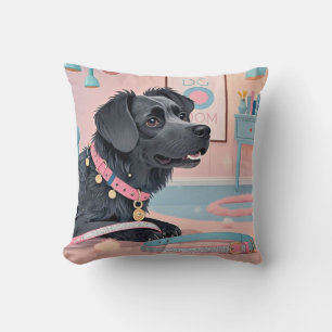 Niedlicher Hund Rosa Bling Hund Mama Kissen