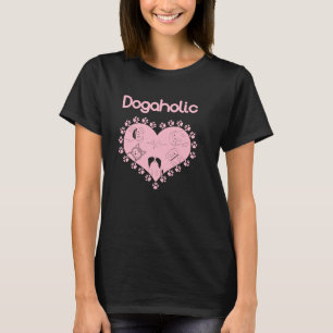 Niedlicher Hund rosa T-Shirt