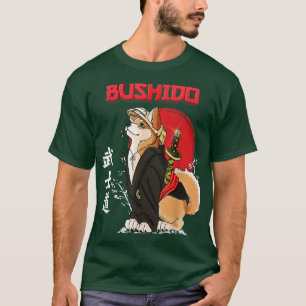 Niedlicher Hund Shiba inu samuray bushido way  T-Shirt