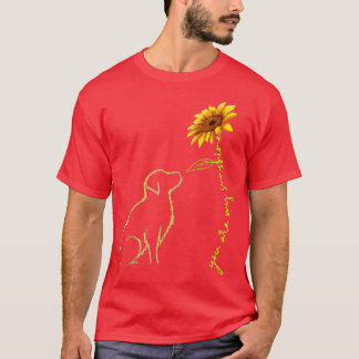 Niedlicher Hund Sie sind meine Sonnenschirme Golde T-Shirt